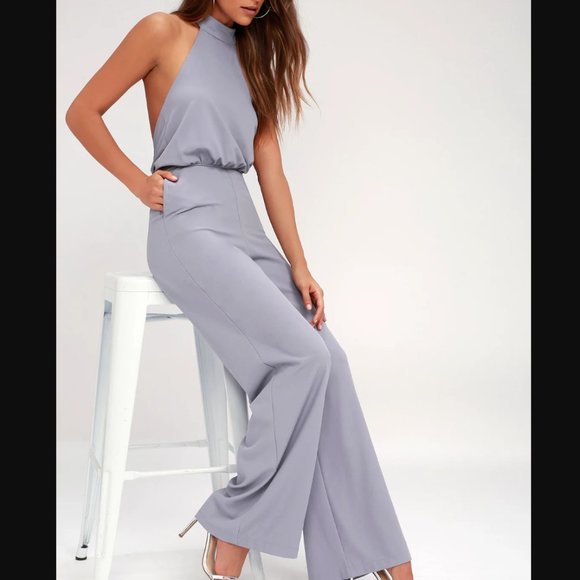 Lulus Other - Moment for Life Lavender Halter Jumpsuit
